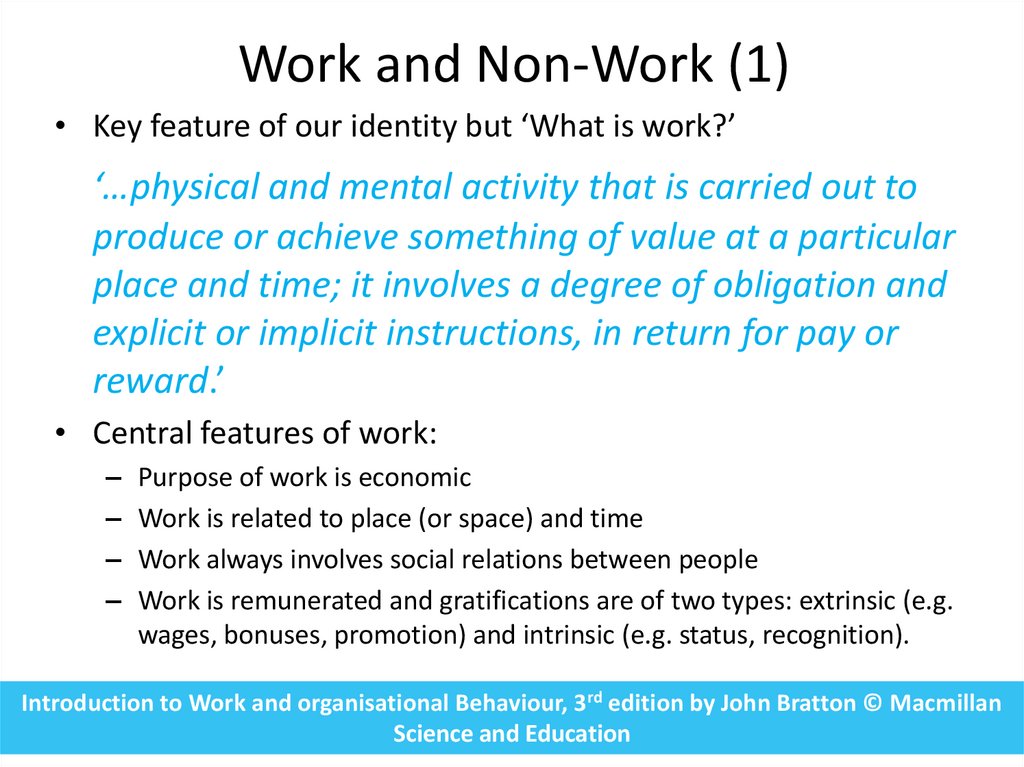 Work and Non-Work (1)