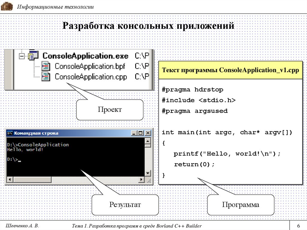Реферат: Разработка многопоточных Windows-приложений в среде Borland C Builder