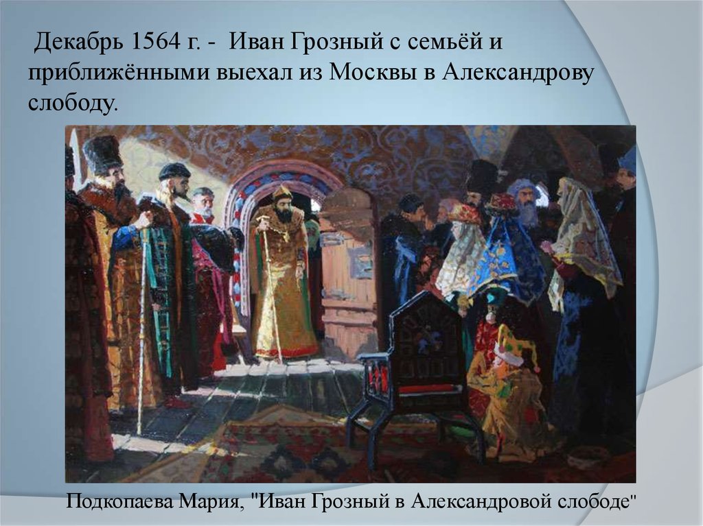 Царь прислал из слободы. Иван Грозный в Александровской Слободе. Иван Грозный в Александровской Слободе картина. Иван Грозный в Александровской Слободе Лебедев. Александровская Слобода опричнина.