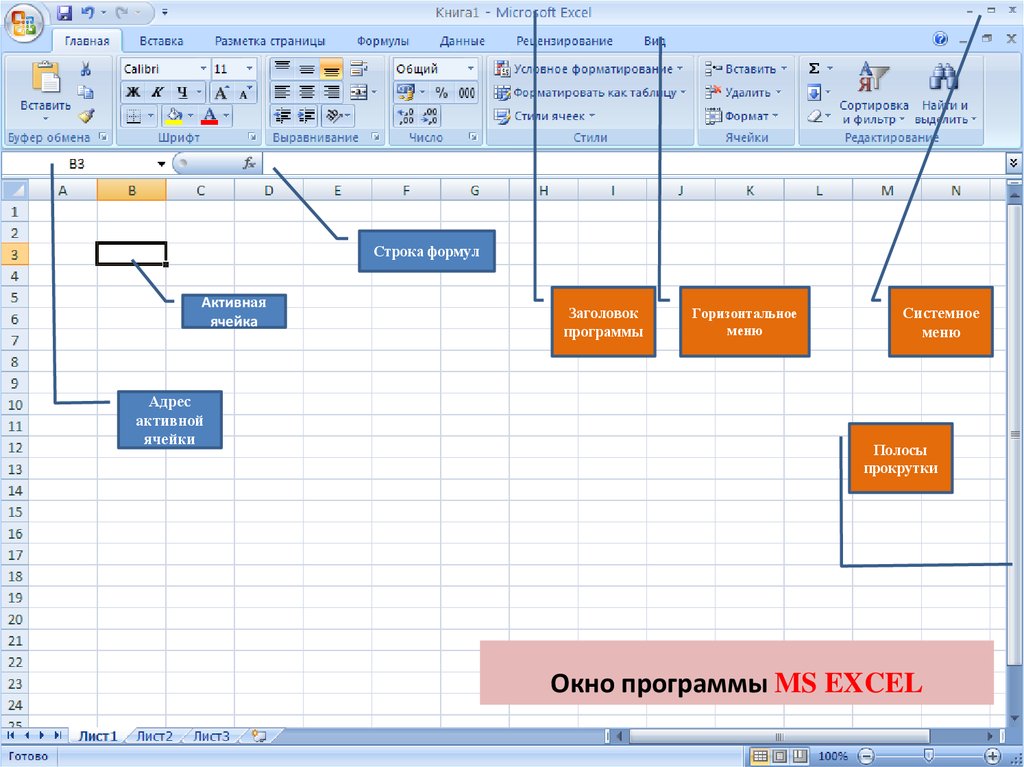 Excel схема данных