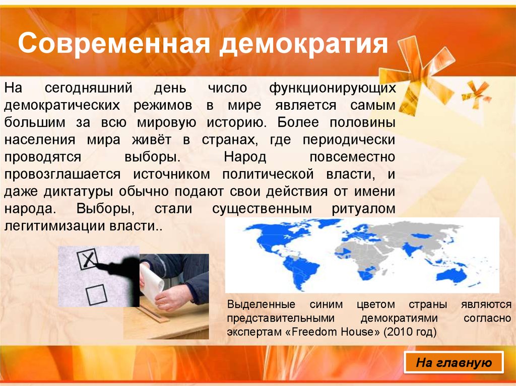 Перспективы демократии