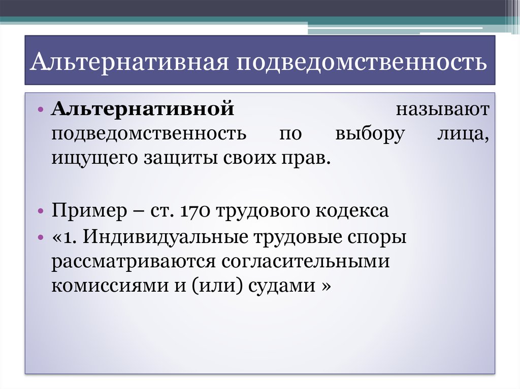 Территориальная подсудность трудовых споров