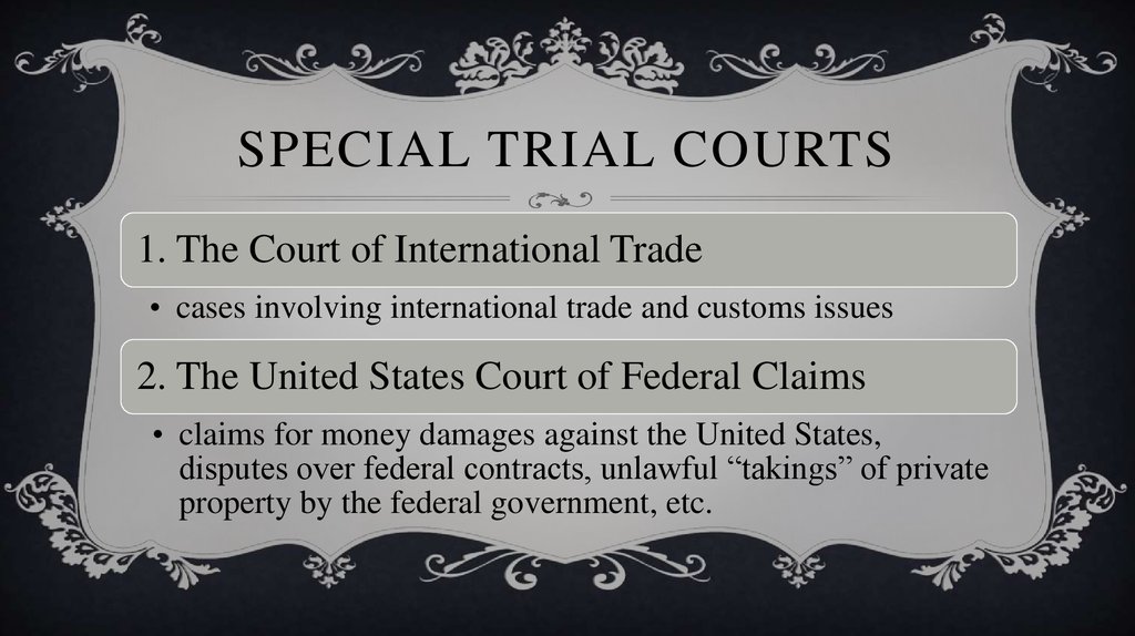 special trial courts