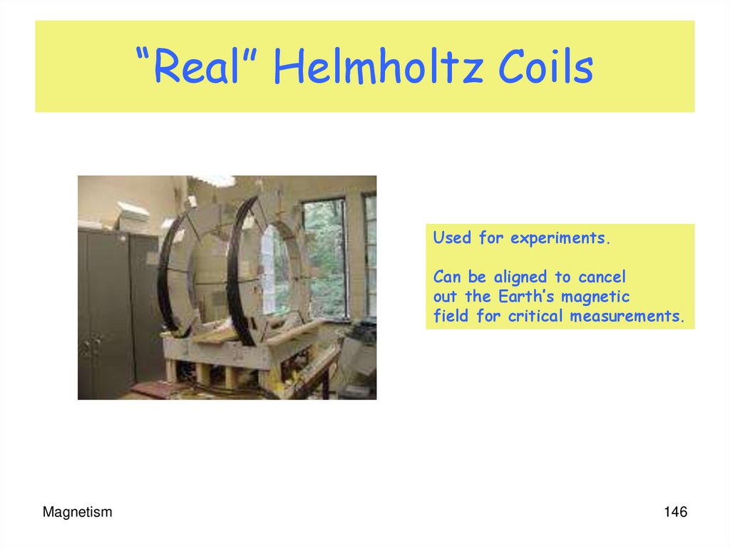 “Real” Helmholtz Coils