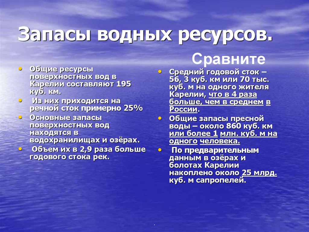 Ресурсы карелии. Водные богатства Карелии. Республика Карелия водные ресурсы. Внутренние воды Карелии. Водные ресурсы Карелии презентация.