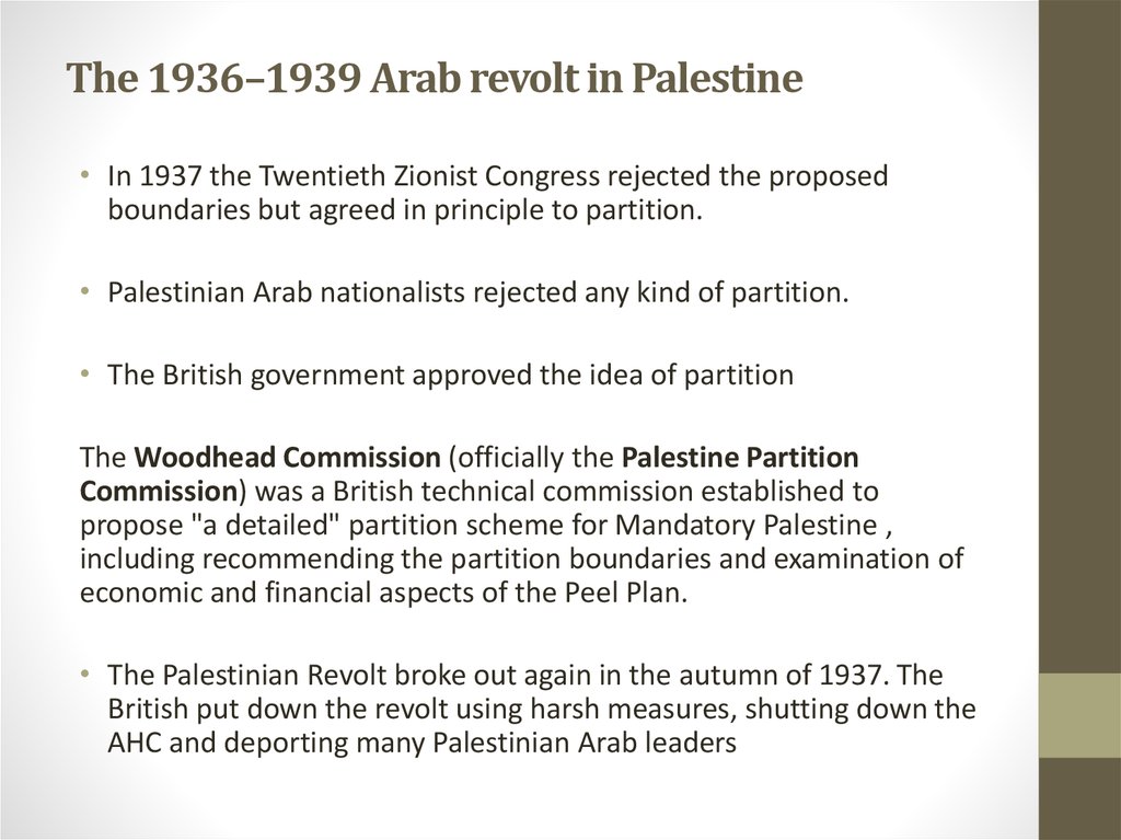 The 1936–1939 Arab revolt in Palestine
