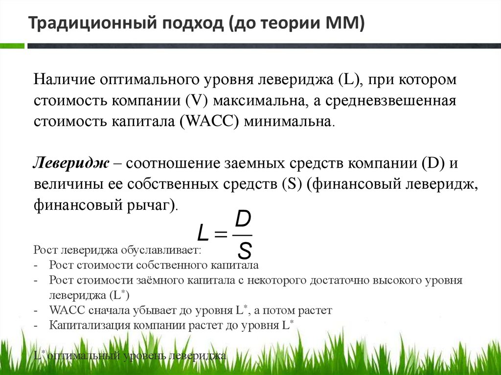 Структура капитала инвестиционного проекта