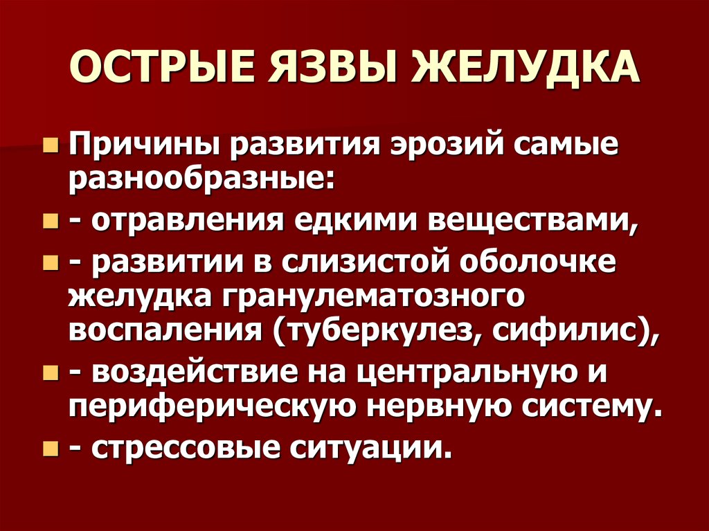 Весеннее обострение желудка