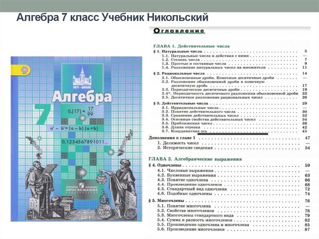 Математика 7 класс 2017 год. Оглавление учебника Алгебра 7 класс Никольский. Алгебра 7 класс Никольский оглавление. Алгебра 7 класс оглавление учебника. Никольский 7 класс Алгебра учебник содержание.