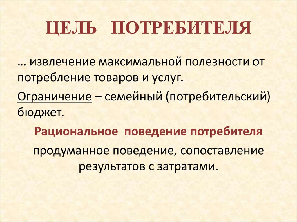 Экономический потребитель