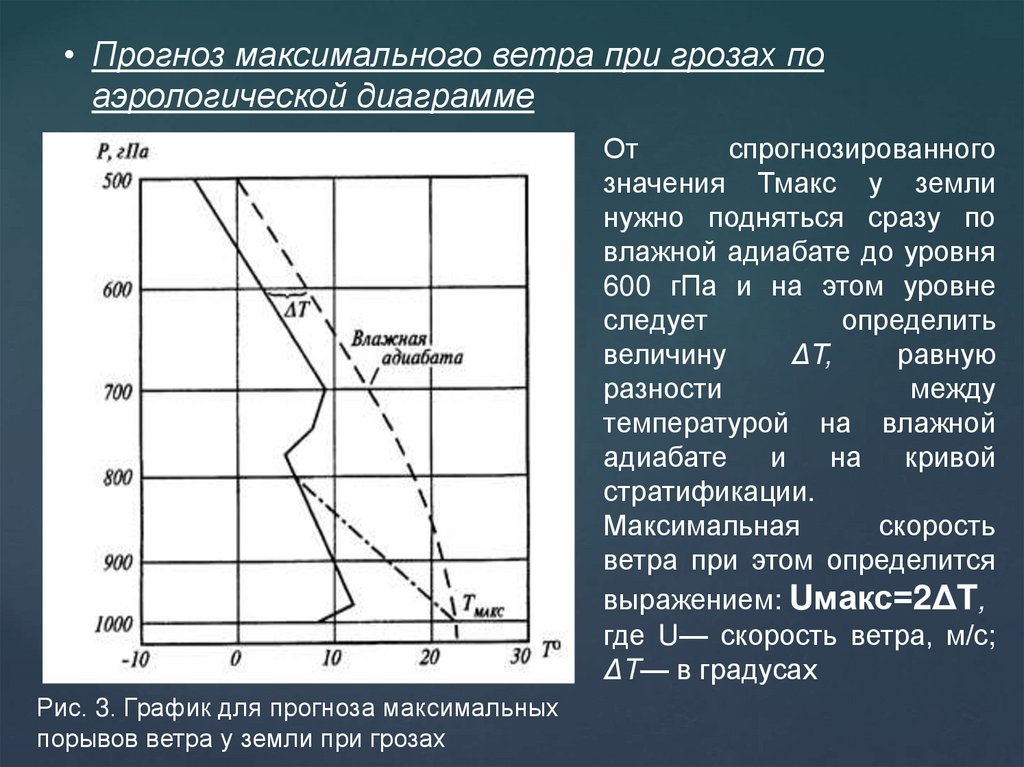 Как найти уровень конденсации на аэрологической диаграмме