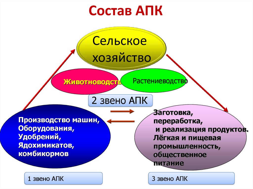 Таблица звенья апк экологические проблемы и рекомендации