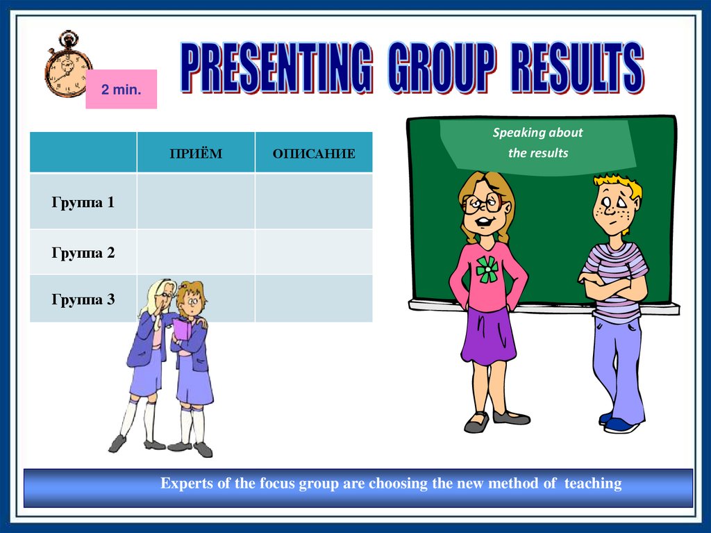 Presentation results