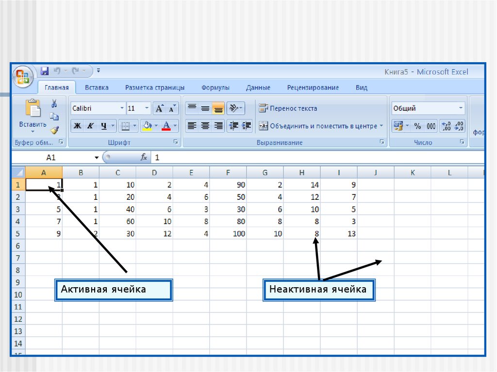 Ячейки участвующие в формуле ms excel называются. Ячейка MS excel. Неактивная ячейка в excel. Активная ячейка в excel. Ячейка таблицы MS excel.