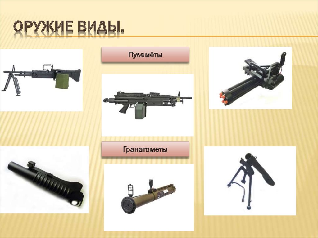 Оружие виды.