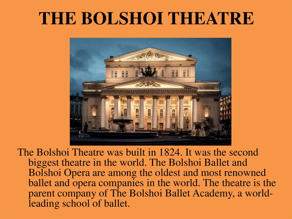 THE BOLSHOI THEATRE