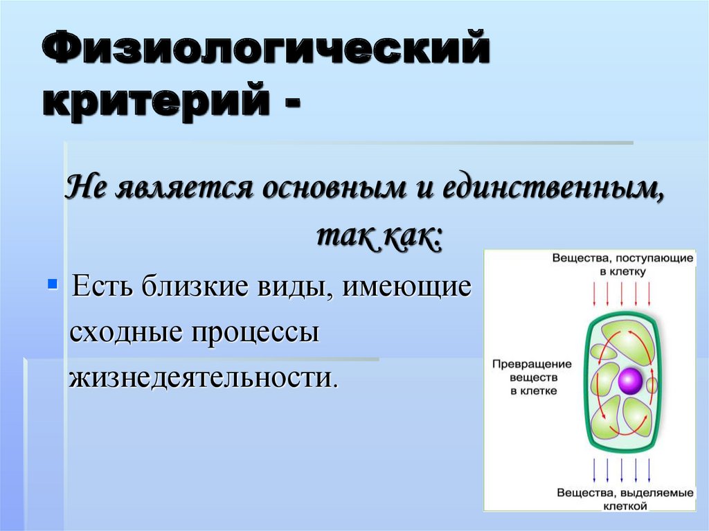 Физиологические критерии здоровья