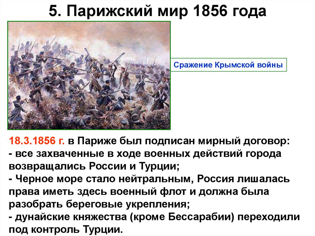 Крымская война презентация 11 класс