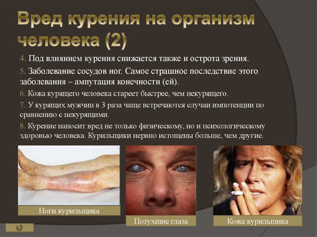 Вред курения на организм человека (2)