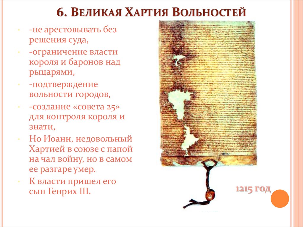 Великий положение. Великая хартия вольностей в Англии 6 класс. Великая хартия по истории 6 класс. Великая хартия вольностей это в истории 6 класс. Великая хартия вольностей по истории 6 класс.