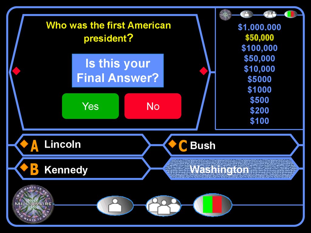 Who was the first American president?