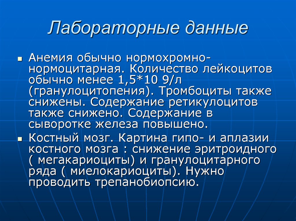 Анемия презентация по педиатрии