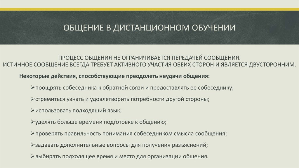 Дистантное общение презентация