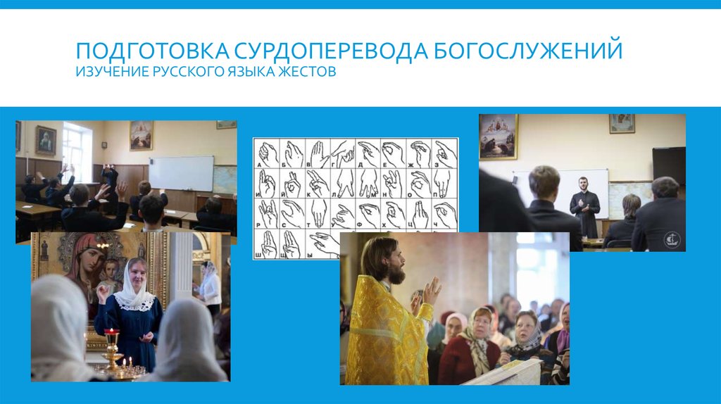 Подготовка сурдоперевода богослужений изучение русского языка жестов