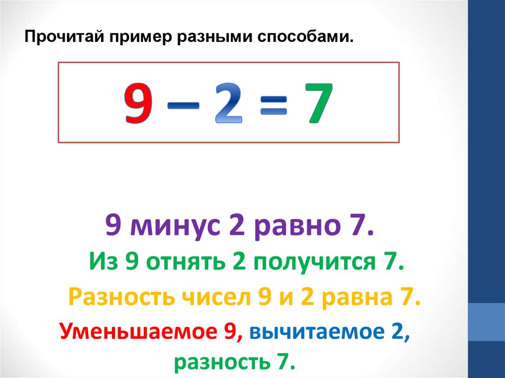 Найти разность чисел 18 и 5