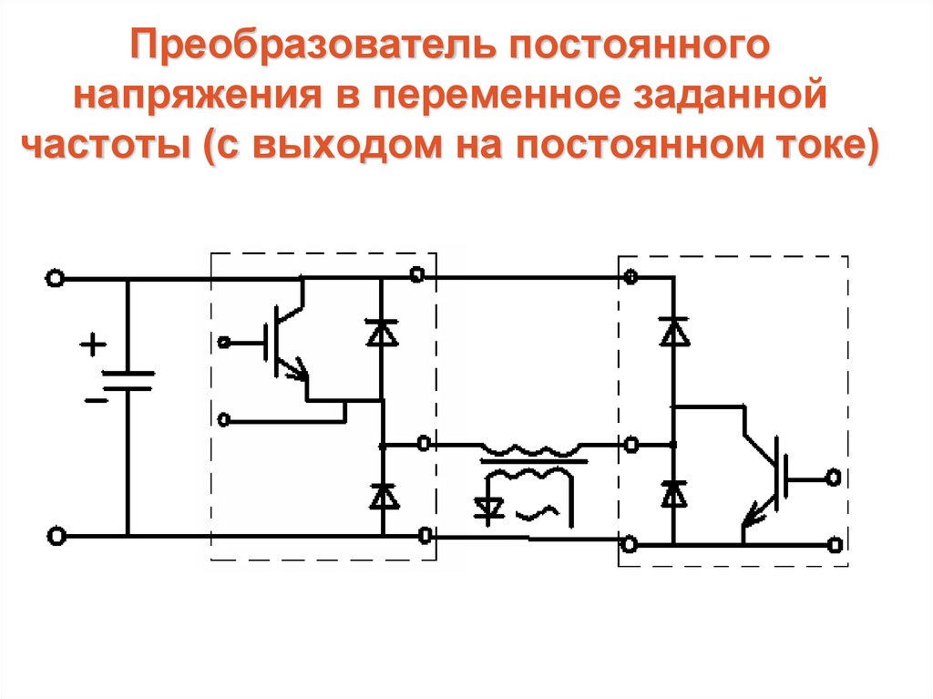 Преобразование постоянного напряжения в переменное