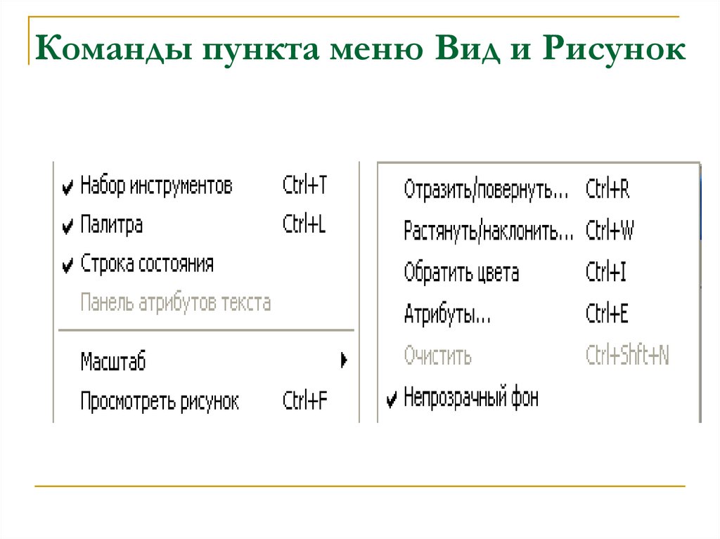 Какую команду нужно выполнить чтобы растянуть наклонить рисунок