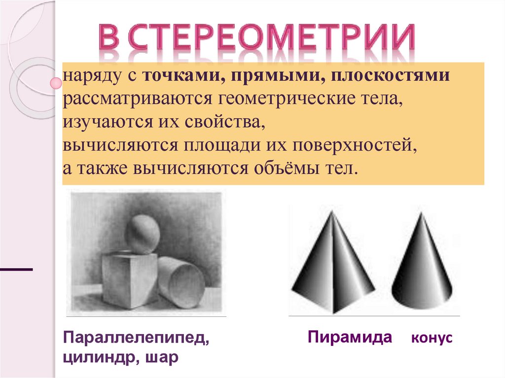 Изображение геометрических тел 5 класс презентация