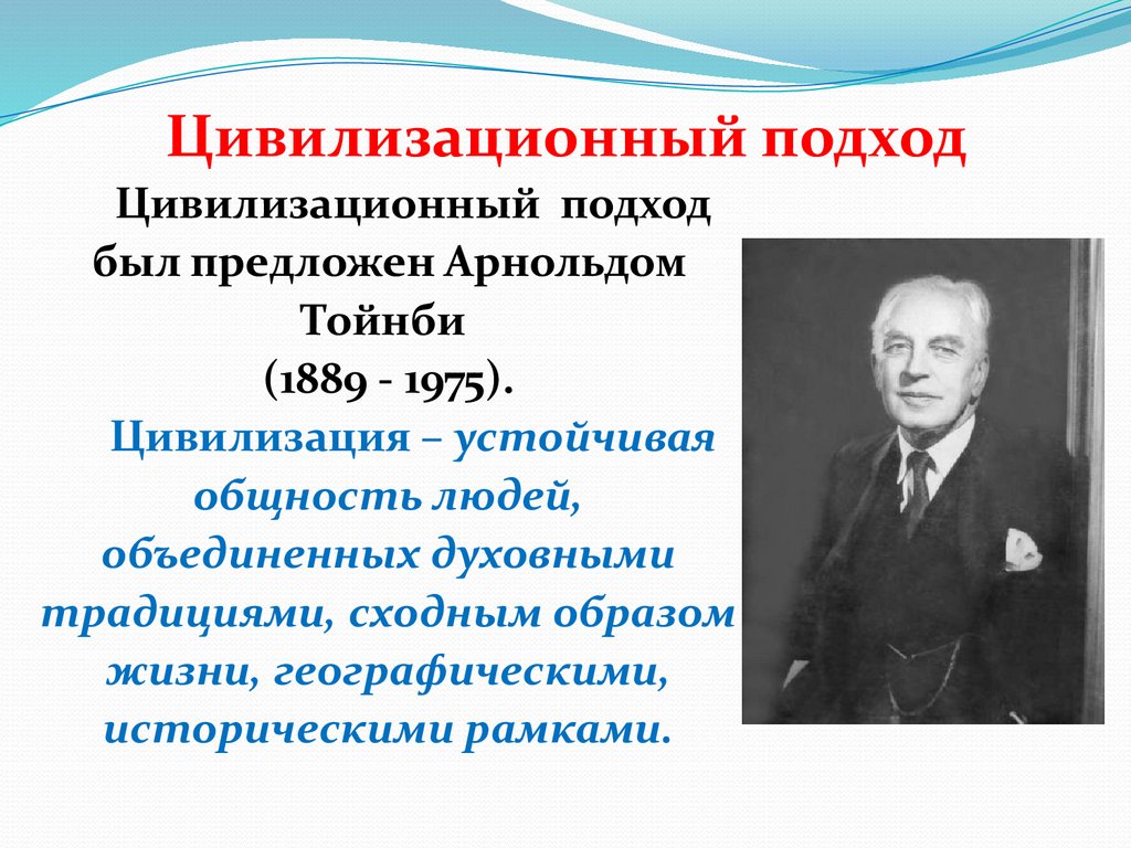 Развитие цивилизационного подхода