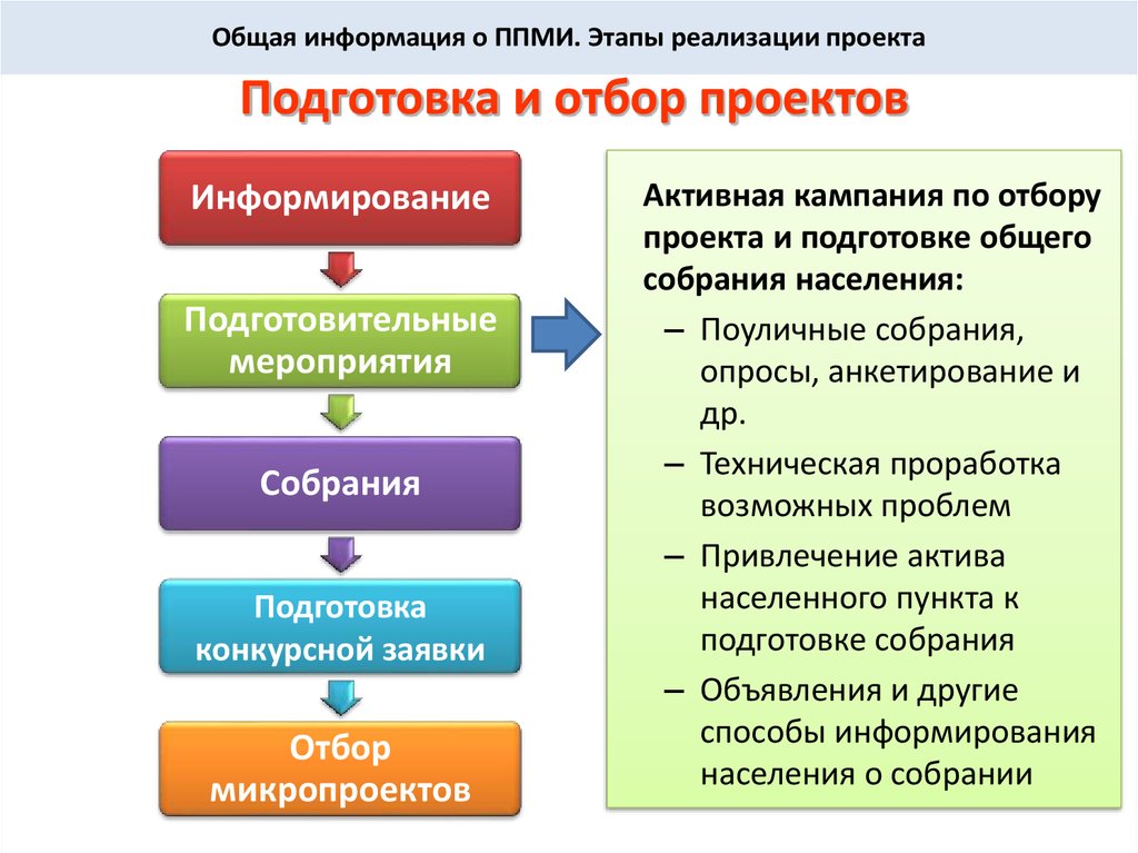 Предложения по реализации проекта