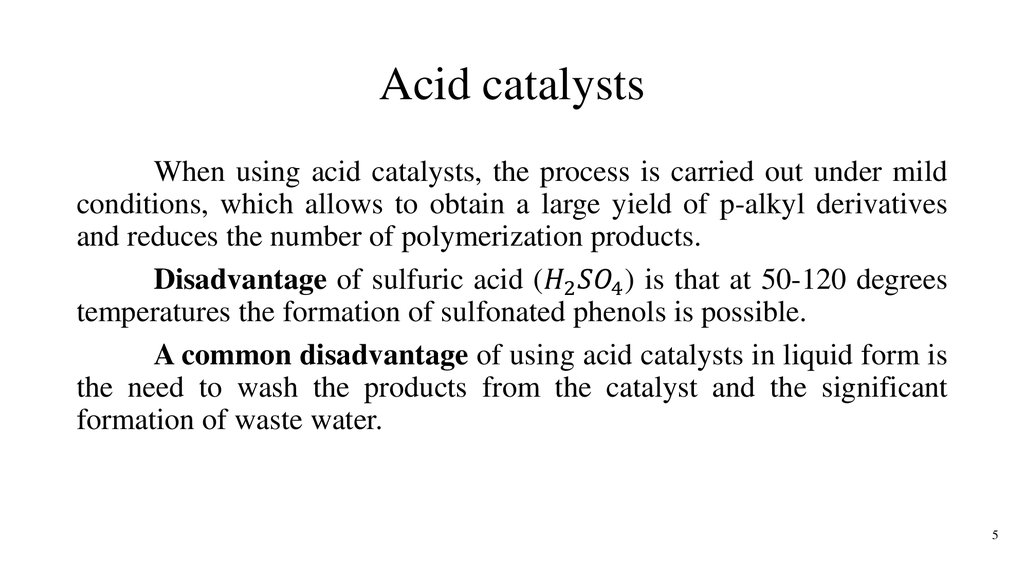 Acid catalysts