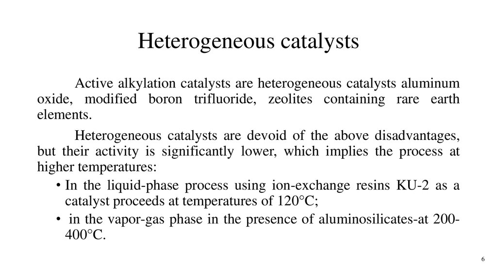 Heterogeneous catalysts