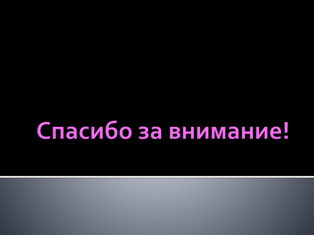 Спасибо за внимание!