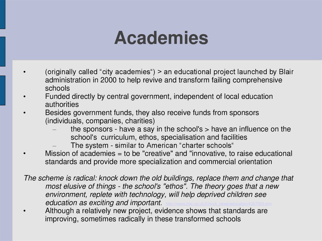 Academies