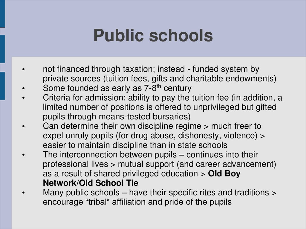 Public schools