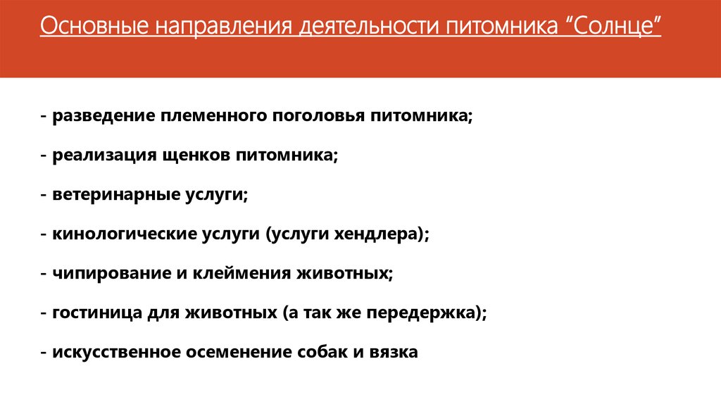 Тестирование для племенного разведения. Бизнес план кинологического центра с расчетами.