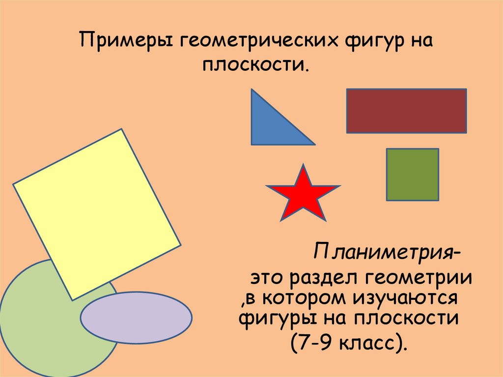 Презентация свойства геометрических фигур на плоскости