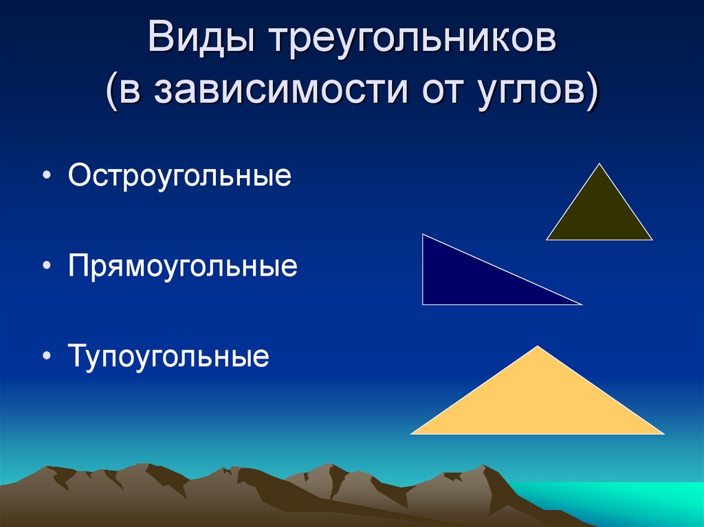 Проект виды треугольников