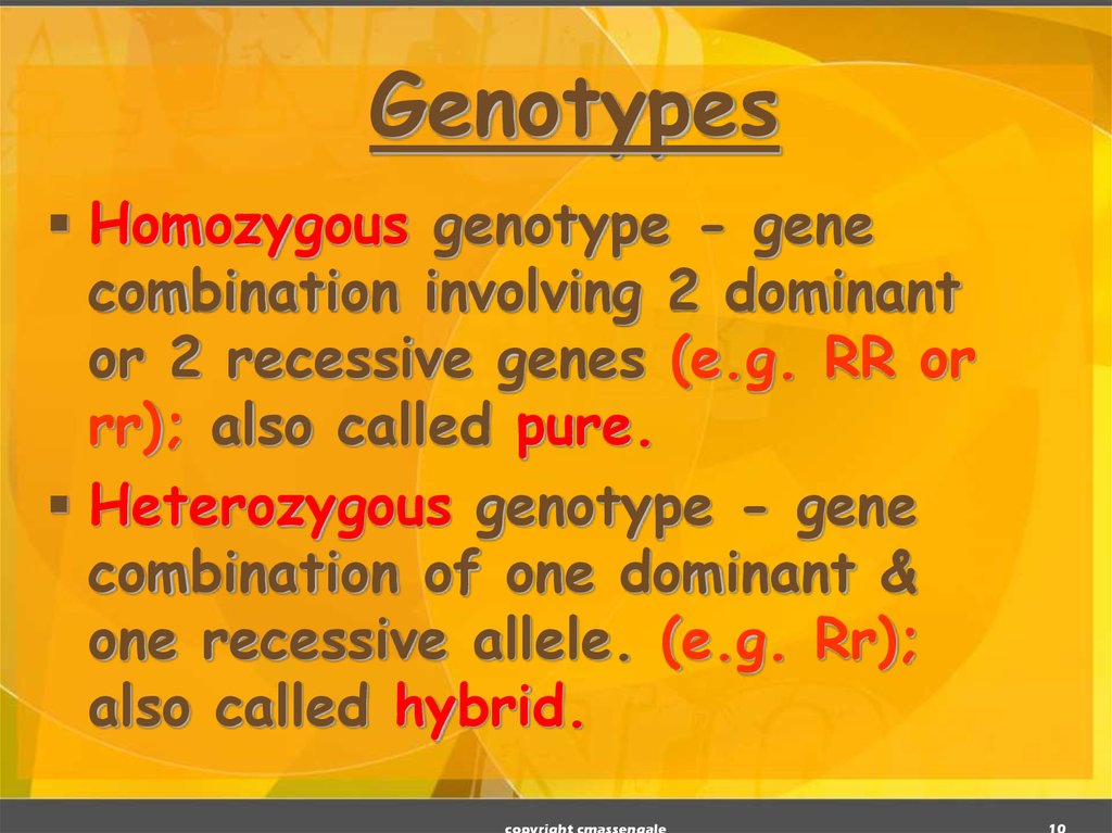 Genotypes