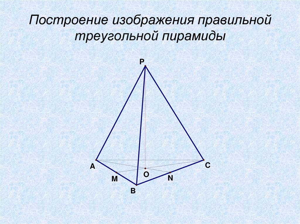 Изображение правильной пирамиды