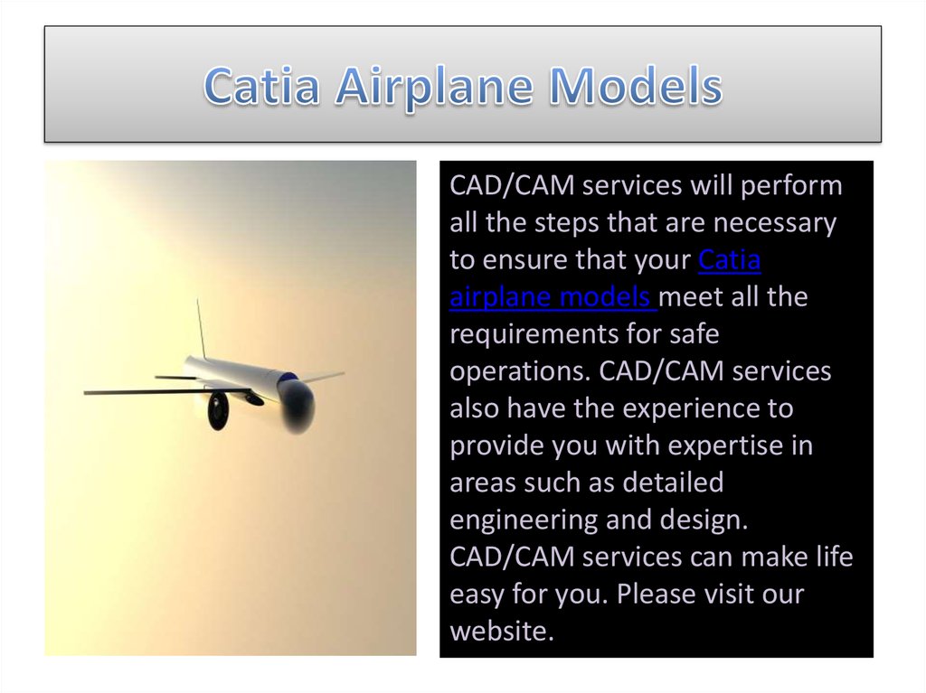 Catia Airplane Models