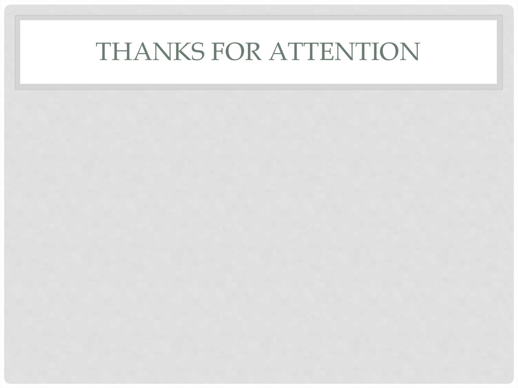 Thanks for attention