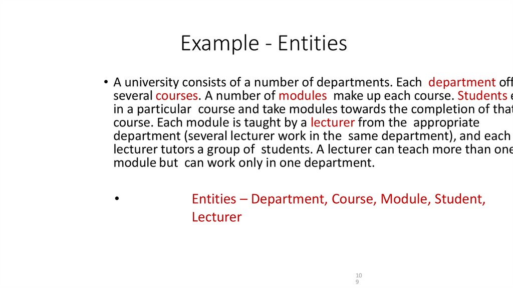 Example - Entities