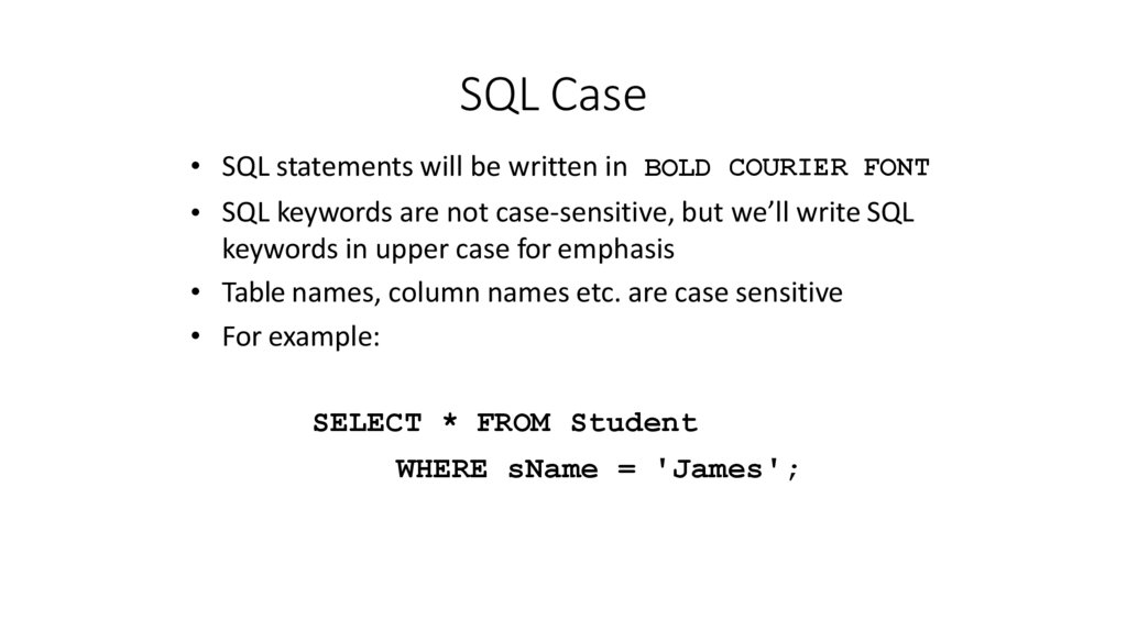 SQL Case