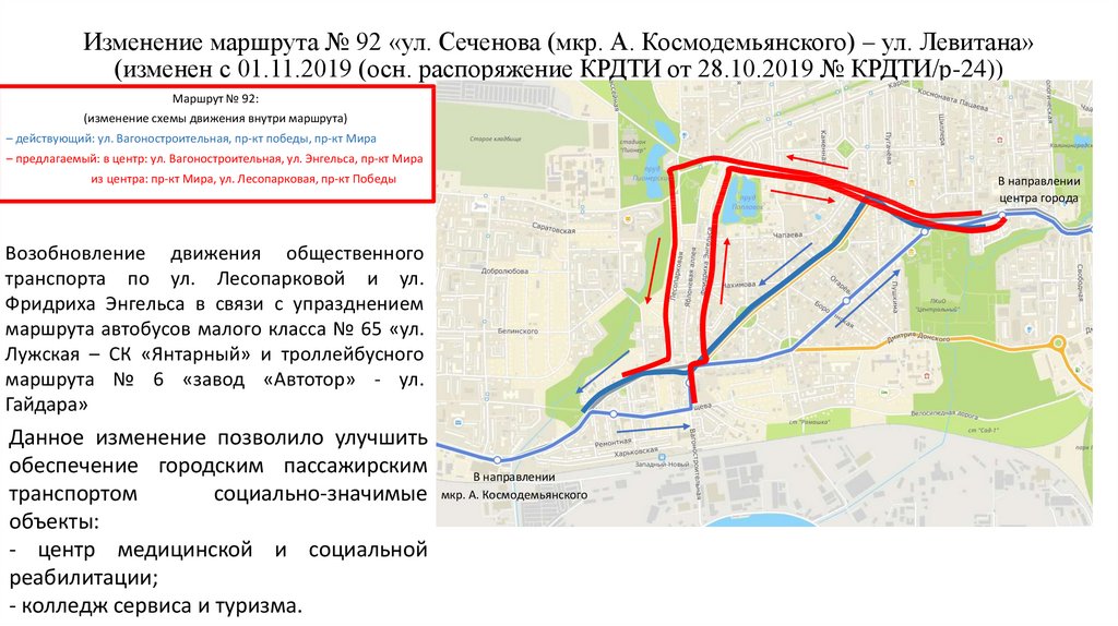 Схема маршрутов городского транспорта калининграда