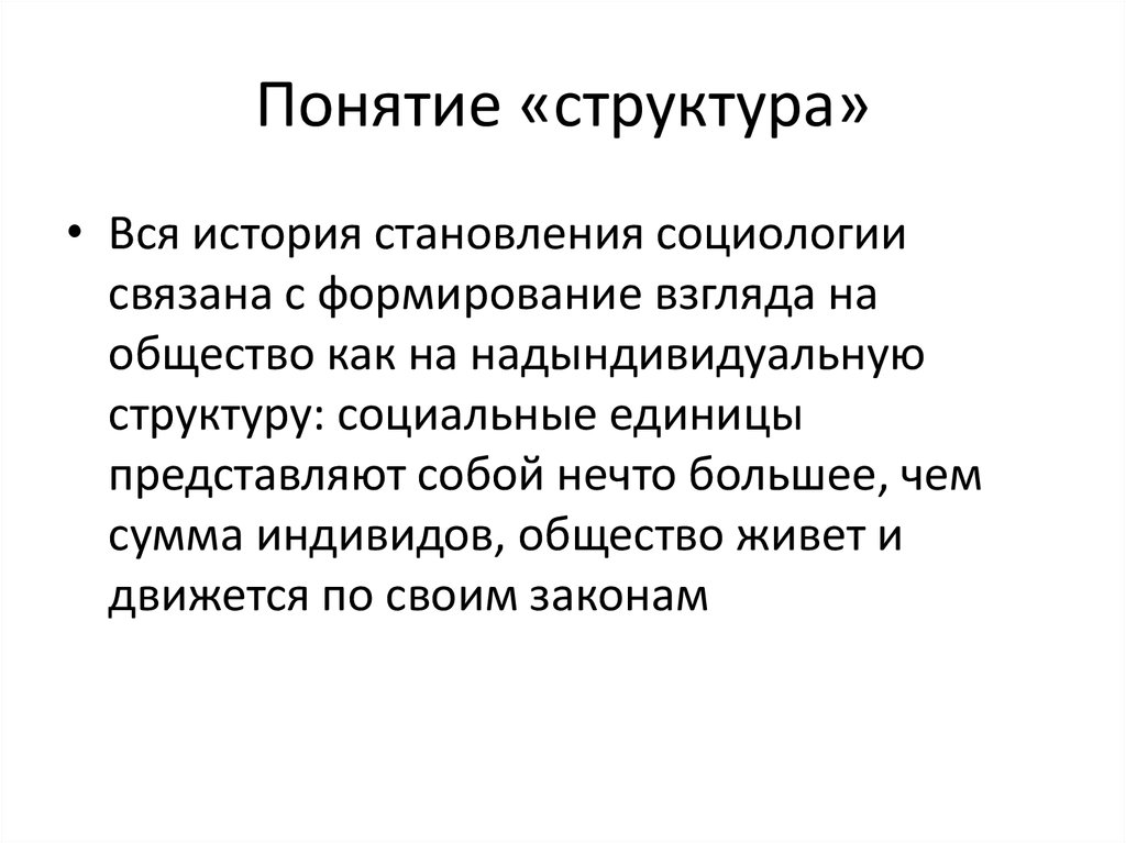 Термин социальная структура